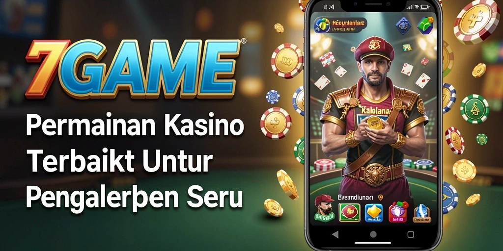 Screenshot utama 7GAME menampilkan gameplay Kasino yang seru dan menarik.