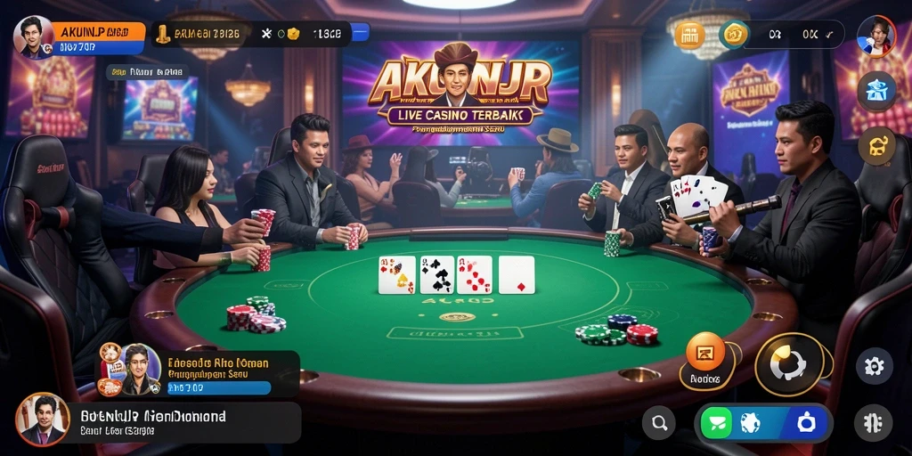 Tampilan gameplay Live Casino yang menarik dan interaktif.