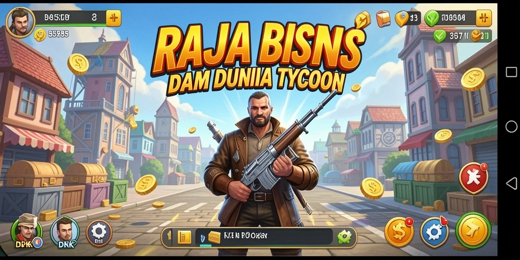 Tangkapan layar DKK menampilkan pengalaman bermain Tycoon yang mendalam dan interaktif.