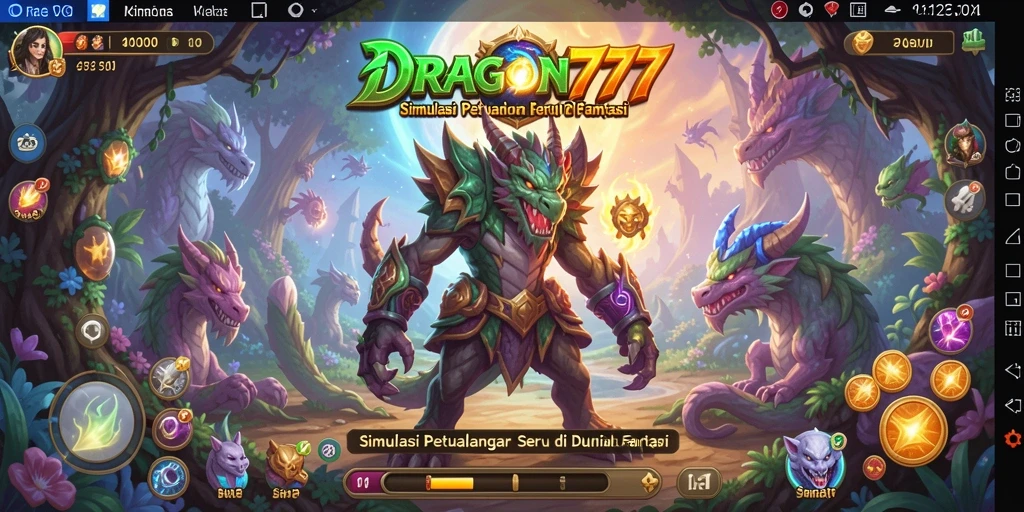 Tampilan gameplay menawan dari DRAGON777 yang penuh aksi.