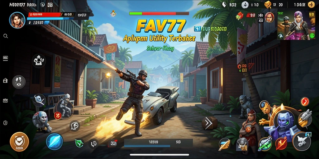Tampilan antarmuka aplikasi FAV77 yang intuitif dan mudah digunakan.