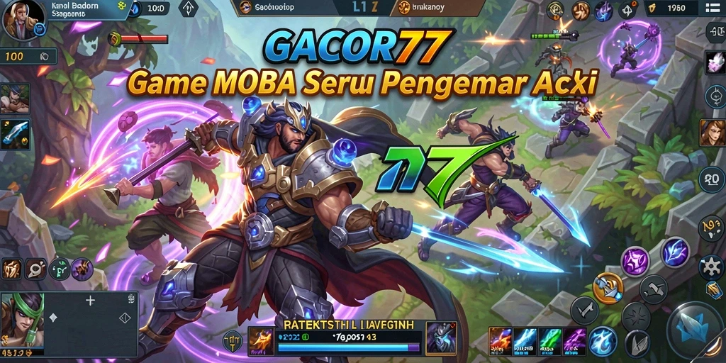 Tampilan gameplay menarik dalam GACOR77 dengan aksi seru di arena.