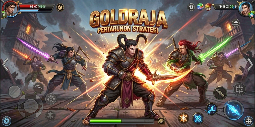 GOLDRAJA menampilkan pertempuran strategi yang intens dan mendebarkan.