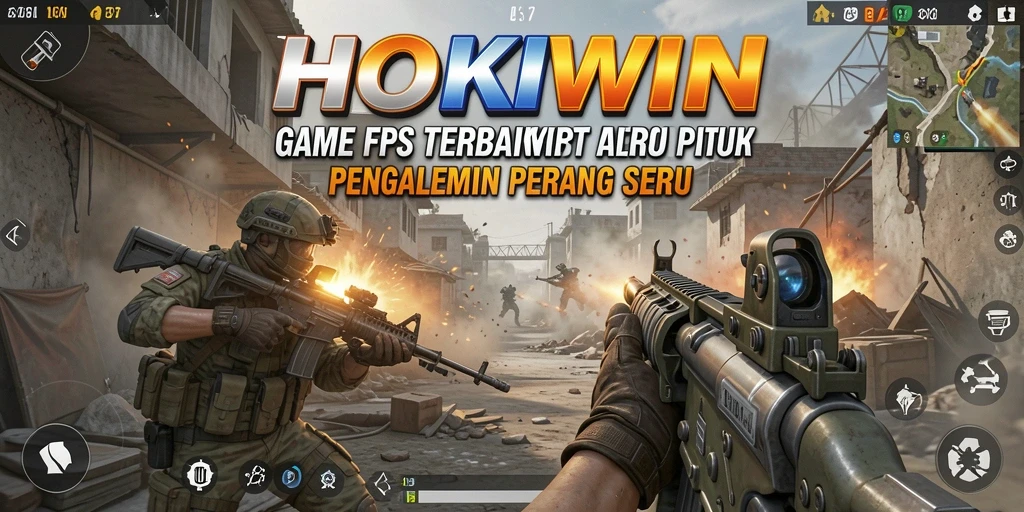 Gameplay seru HOKIWIN dengan aksi tembak-tembakan intens.