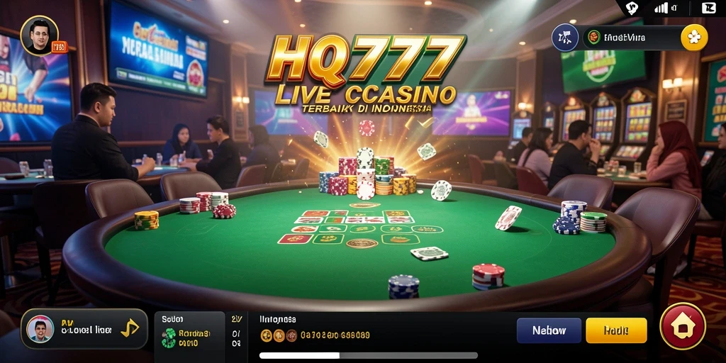 Gameplay Live Casino yang mengasyikkan dengan dealer profesional di HQ777.