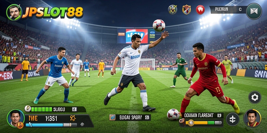Tampilan gameplay JPSLOT88 yang menegangkan dalam pertandingan olahraga.