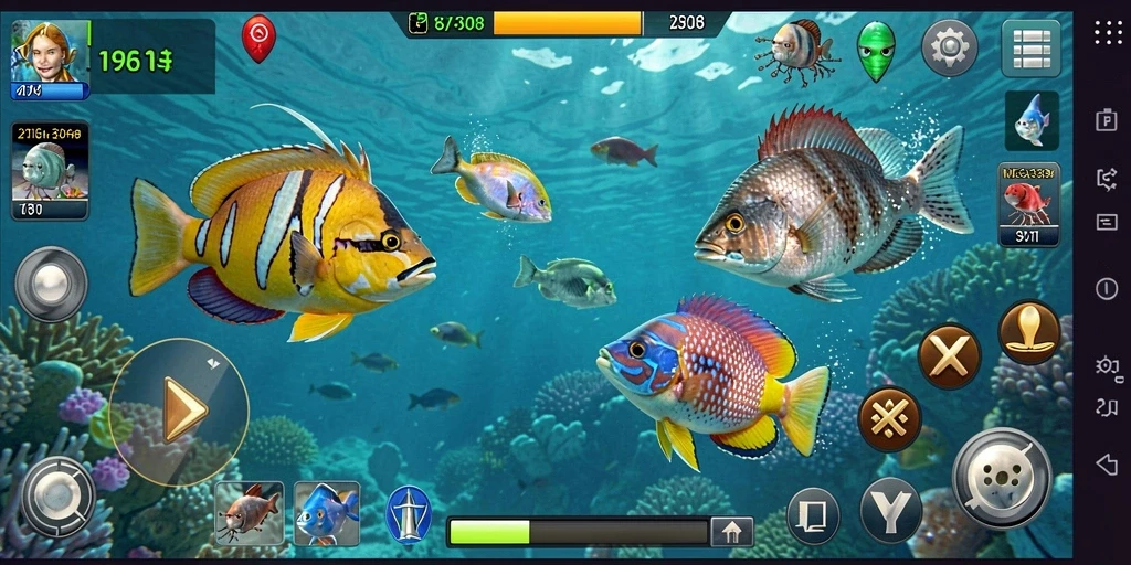 Tampilan gameplay seru MEGA338 saat menembak ikan.