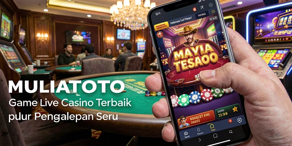 Screenshot gameplay Live Casino di MULIATOTO menampilkan dealer profesional dan permainan seru.