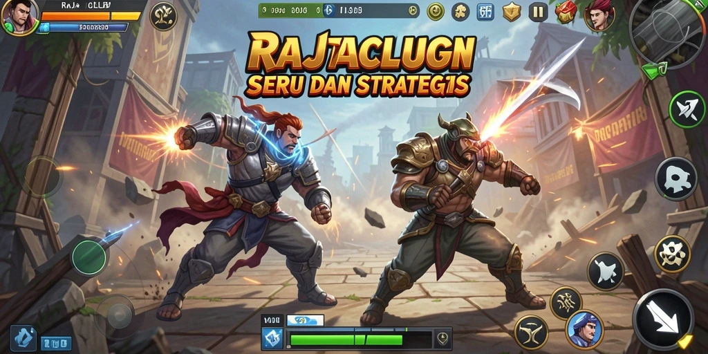 Gameplay RAJACLUB yang seru dan mendebarkan.