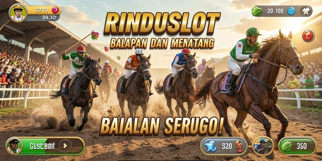 Pengalaman balapan mendebarkan di RINDUSLOT dengan grafis yang memukau.