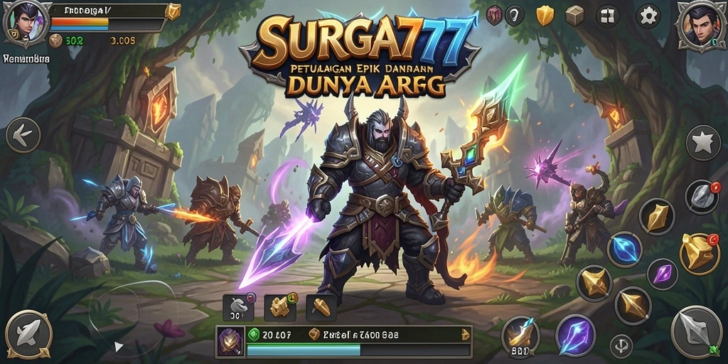 Gameplay mendalam dengan petualangan seru dalam SURGA77.